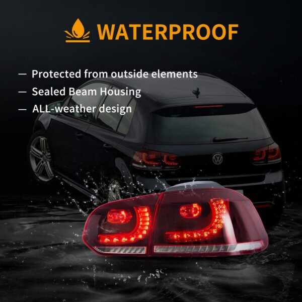 LED Tail Lights for VW GOLF 6 MK6 2010 - 2013 - Image 9