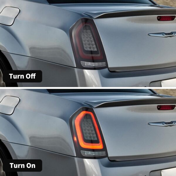 Tail Lights Red For 2011-2014 Chrysler 300 W/Startup Animation - Image 16