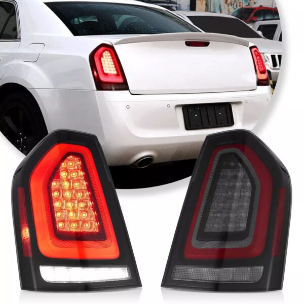 Tail Lights Red For 2011-2014 Chrysler 300 W/Startup Animation - Image 13