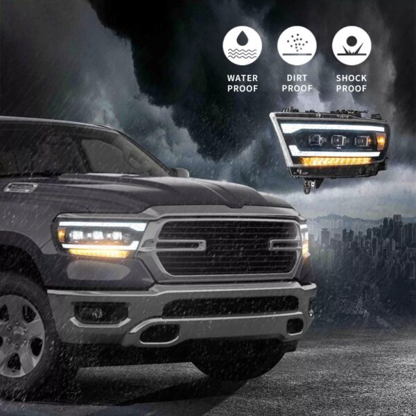 VLAND LED Headlights For Dodge RAM 1500 2019 - 2024 - Image 3
