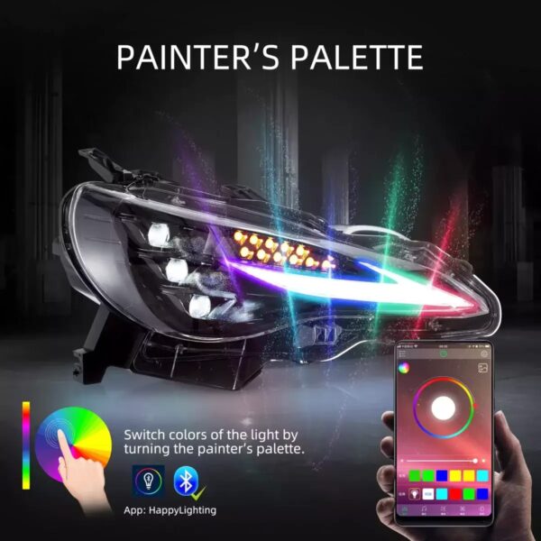 VLAND 3Projector Headlights For 2012-20 Toyota 86 Subaru BRZ W/RGB DRL - Image 3