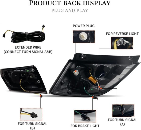 Tail lights for Honda Civic 10Th Gen Hatchback Type R FK7 FK8 2016-2021 Tail Lamp With Sequential Signal, DRL Start UP Animation - Image 7