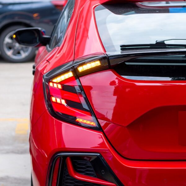 Tail lights for Honda Civic 10Th Gen Hatchback Type R FK7 FK8 2016-2021 Tail Lamp With Sequential Signal, DRL Start UP Animation - Image 4