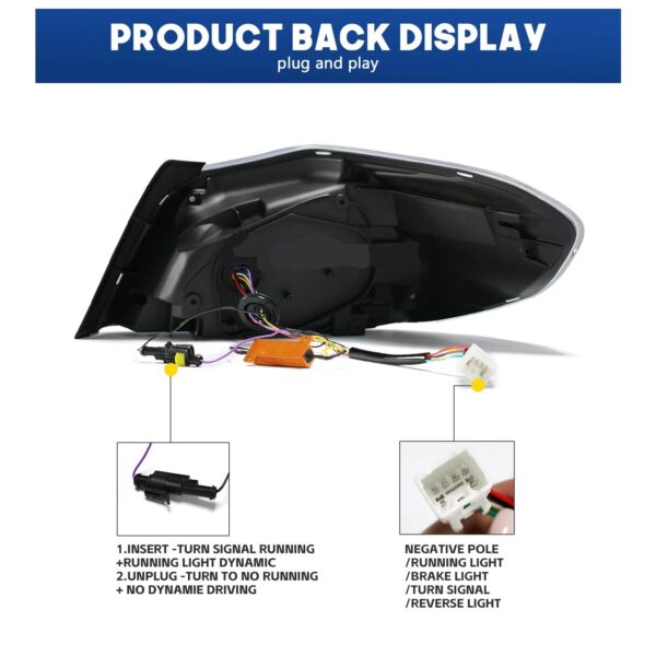 Clear Tail Lights For Subaru WRX 2014 - 2021 - Image 2