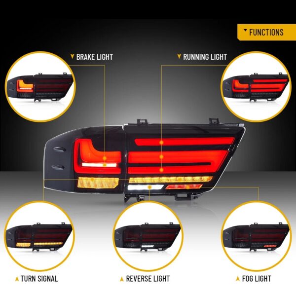 Toyota Land Cruiser LC300 Smoked Tail Lights 2021 - 2025 - Image 16