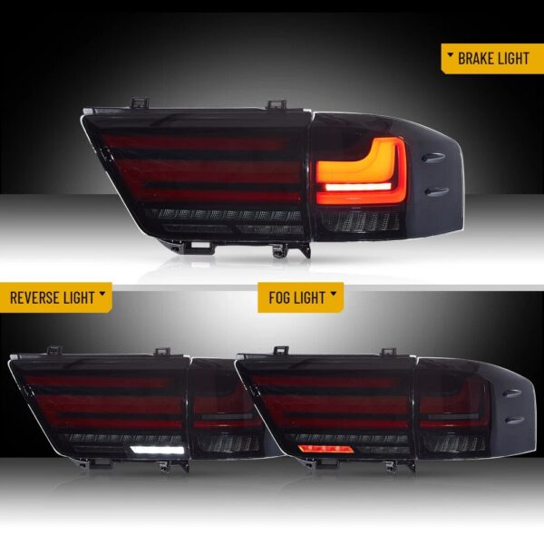 Toyota Land Cruiser LC300 Smoked Tail Lights 2021 - 2025 - Image 12