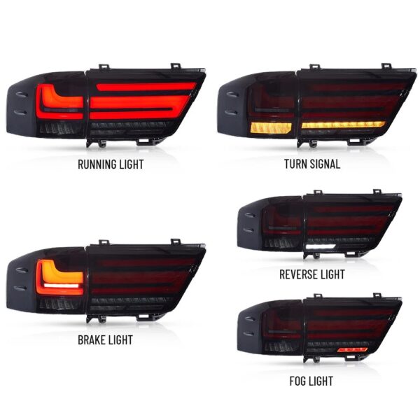 Toyota Land Cruiser LC300 Smoked Tail Lights 2021 - 2025 - Image 3