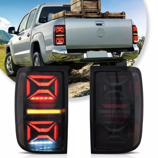 VLAND Smoked Tail lights for 10-22 Volkswagen Amarok With Dynamic Welcome Lighting