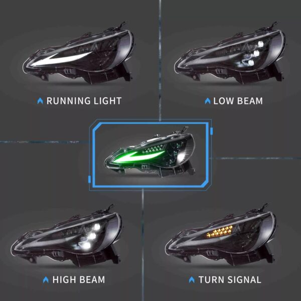 VLAND 3Projector Headlights For 2012-20 Toyota 86 Subaru BRZ W/RGB DRL - Image 21