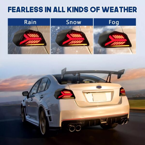 Clear Tail Lights For Subaru WRX 2014 - 2021 - Image 3