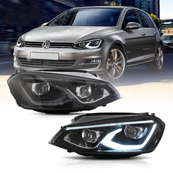 VLAND Headlights for15-17 VW Golf MK7 LED Dual Beam Projector