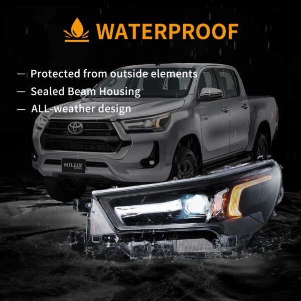 VLAND Headlights 21-24 Toyota Hilux Bi-LED - Image 3