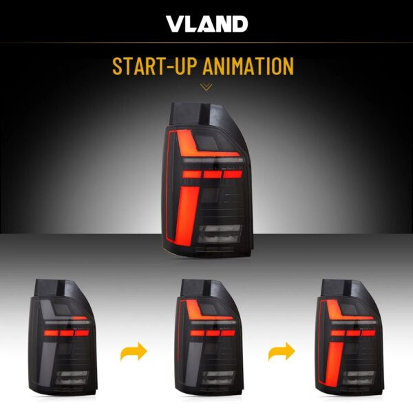 VLAND LED Tail Light For 2016-2019 VW Transporter Multivan Caravelle T6 - Image 16