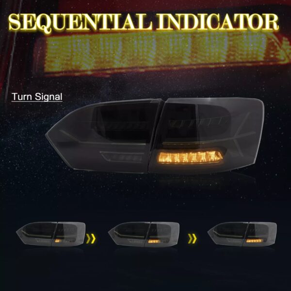 VLAND 2011-2014 Volkswagen Jetta MK6 Tail Lights With LED Sequential - Image 17