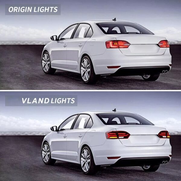 VLAND 2011-2014 Volkswagen Jetta MK6 Tail Lights With LED Sequential - Image 2