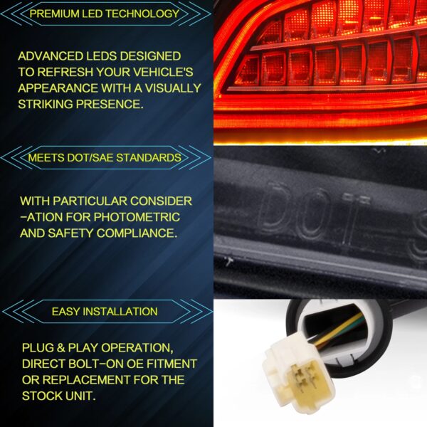 VLAND Tail Lights for 17-22 Suzuki Swift Sport 3th Gen - Image 9