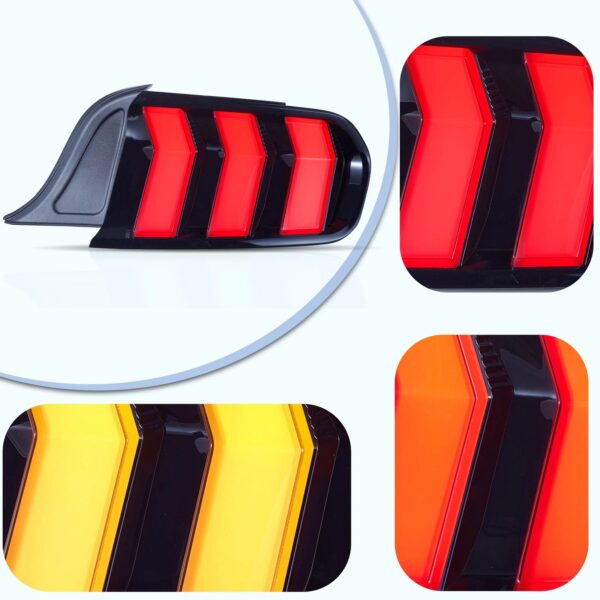 VLAND Tail Lights 2015-2023 Ford Mustang S550 Upgrade W/5 Modes LED Turn Signals - Image 14