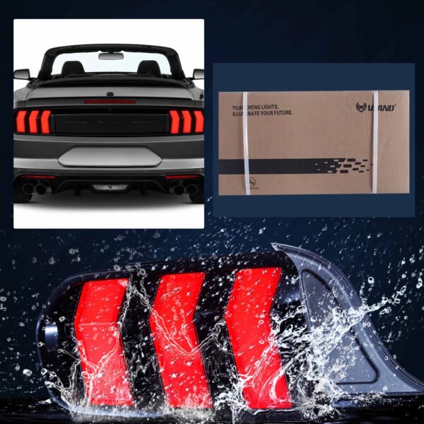 VLAND Tail Lights 2015-2023 Ford Mustang S550 Upgrade W/5 Modes LED Turn Signals - Image 19