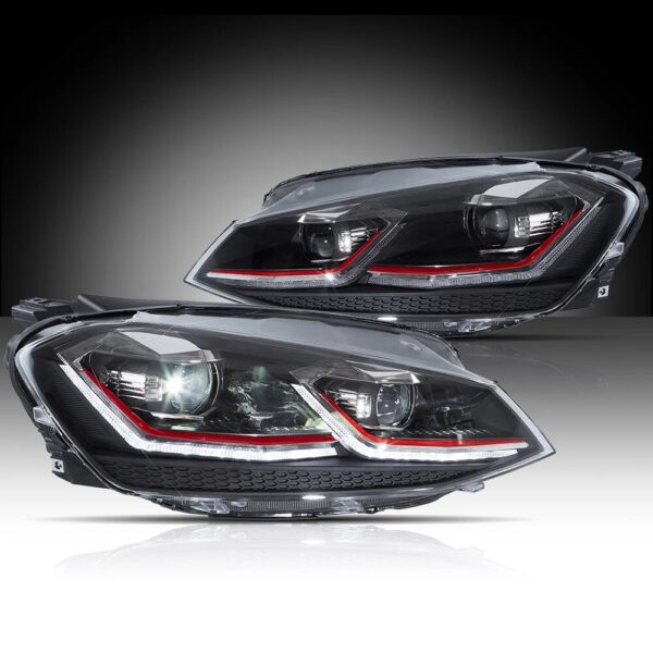 VLAND FULL LED Headlights For 2014-2017 VW Golf 7 MK7 (No Bulbs Required) - Image 5