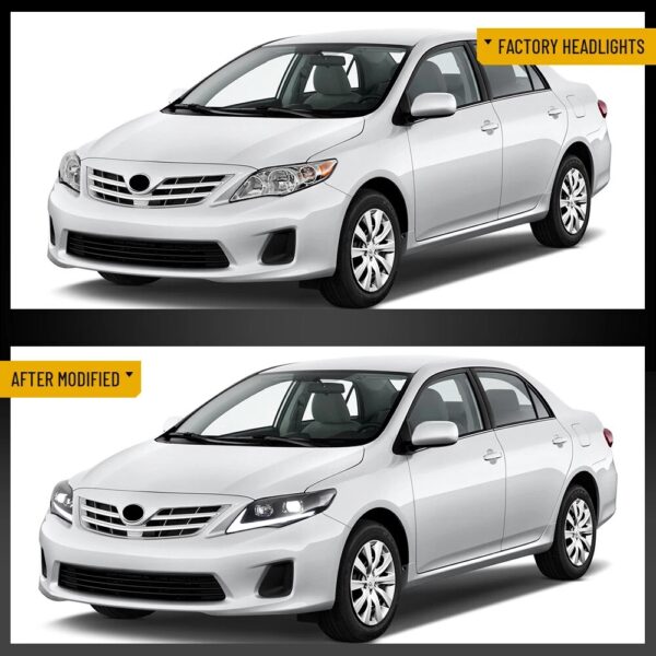 Vland 2011-2013 Toyota Corolla Headlights 10th Gen Facelift - Image 2