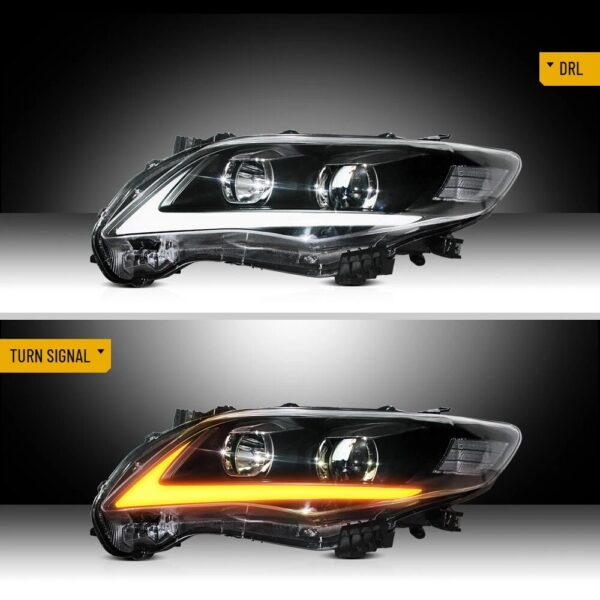 Vland 2011-2013 Toyota Corolla Headlights 10th Gen Facelift - Image 8