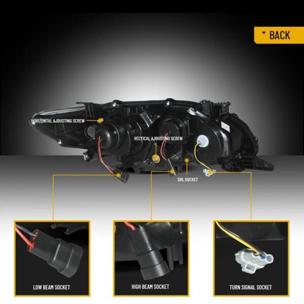Vland 2011-2013 Toyota Corolla Headlights 10th Gen Facelift - Image 10