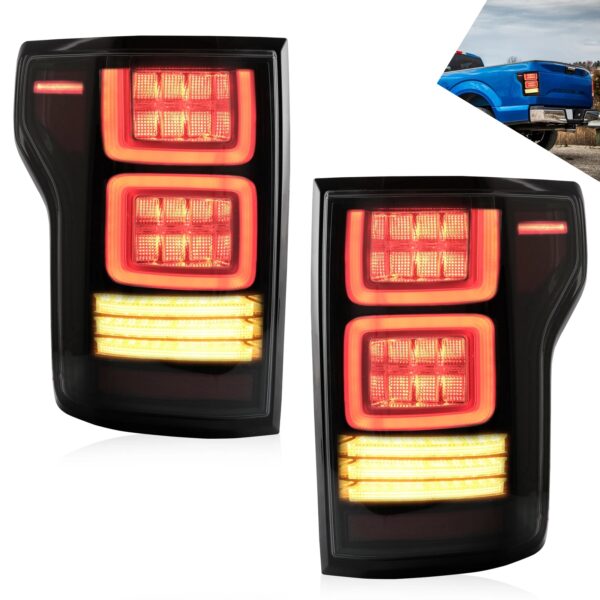 VLAND Tail Lights for Ford F150 15-20 13th Gen (P552) With Sequential Turn Signal - Image 11