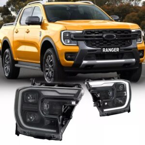VLAND Full LED Headlights w/Sequential For Ford Ranger PX T9 2022-2025 Lamp Pair