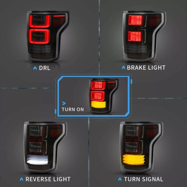 VLAND Tail Lights for Ford F150 15-20 13th Gen (P552) With Sequential Turn Signal - Image 18