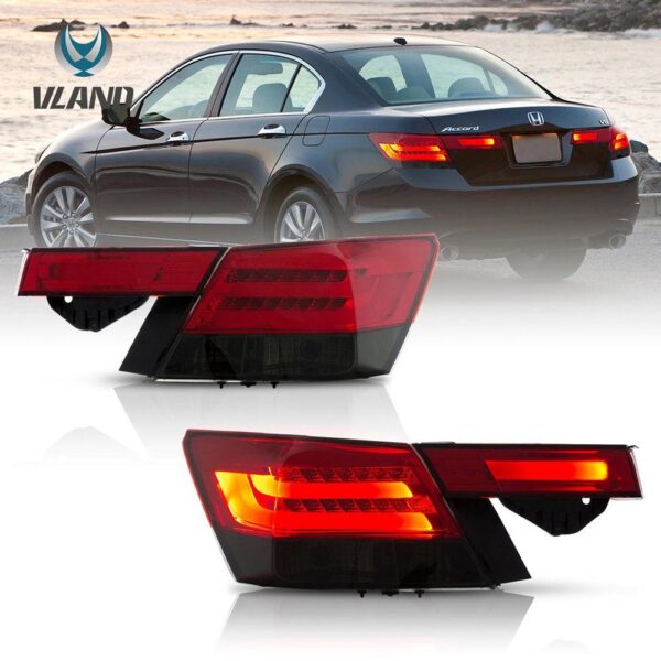 VLAND 08-12 Honda Accord Sedan 8th Gen Tail Lights - Image 4