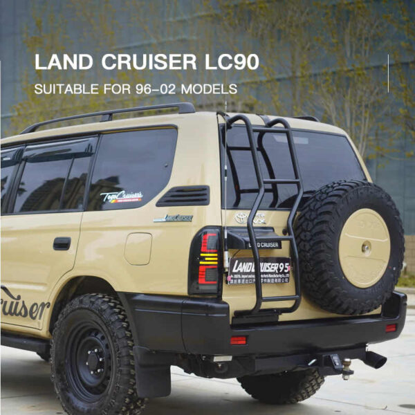 Taillights for Toyota Land Cruiser Prado LC90 LC95 1996-2002 With Dynamic Animation - Image 4