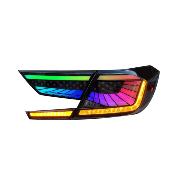 RGB Tail Light LED Taillight Turn Signal Lamp for Honda Accord 18-21 10th Gen (CV1/CV2/CV3) Pre-Facelift - Image 3