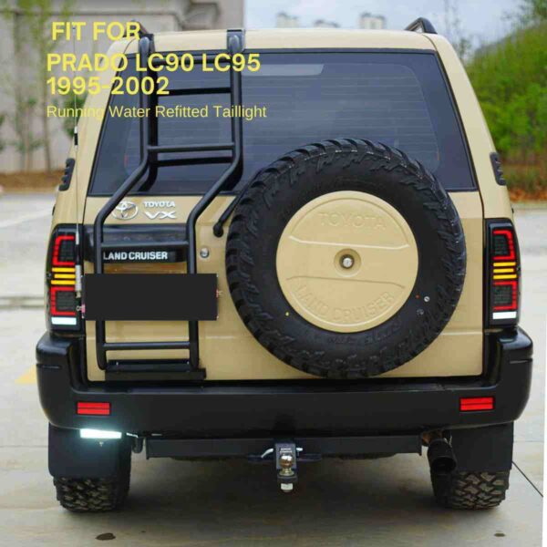 Taillights for Toyota Land Cruiser Prado LC90 LC95 1996-2002 With Dynamic Animation - Image 2