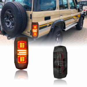 Smoked Taillight Tail Lamp Led Tail Lights for Land Cruiser LC76 1984 - 2020