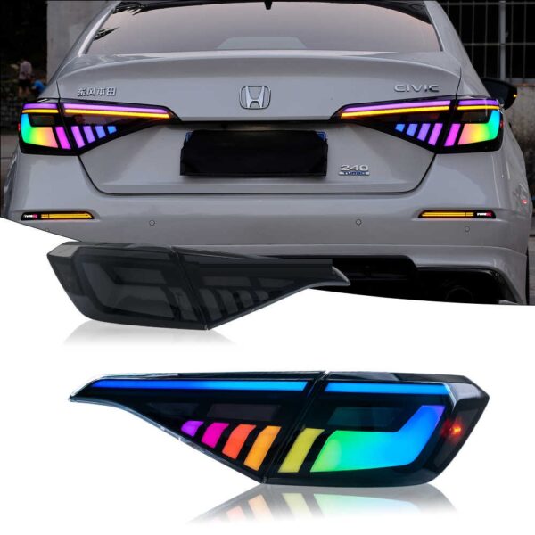 Tail Lights RGB LED For Honda Civic 2021-2024 Sedan 11th Gen - Image 8