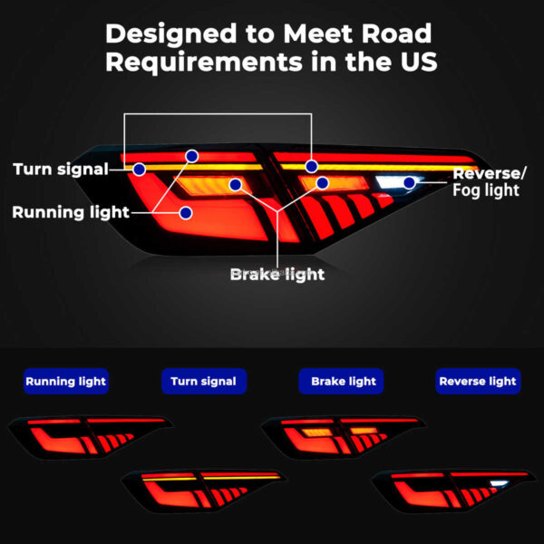 Tail Lights RGB LED For Honda Civic 2021-2024 Sedan 11th Gen - Image 12