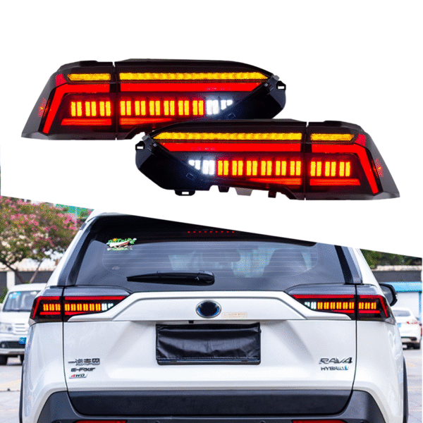 Smoked Taillights for Toyota Rav4 Rav 4 2018 - 2022 With Dynamic Animation