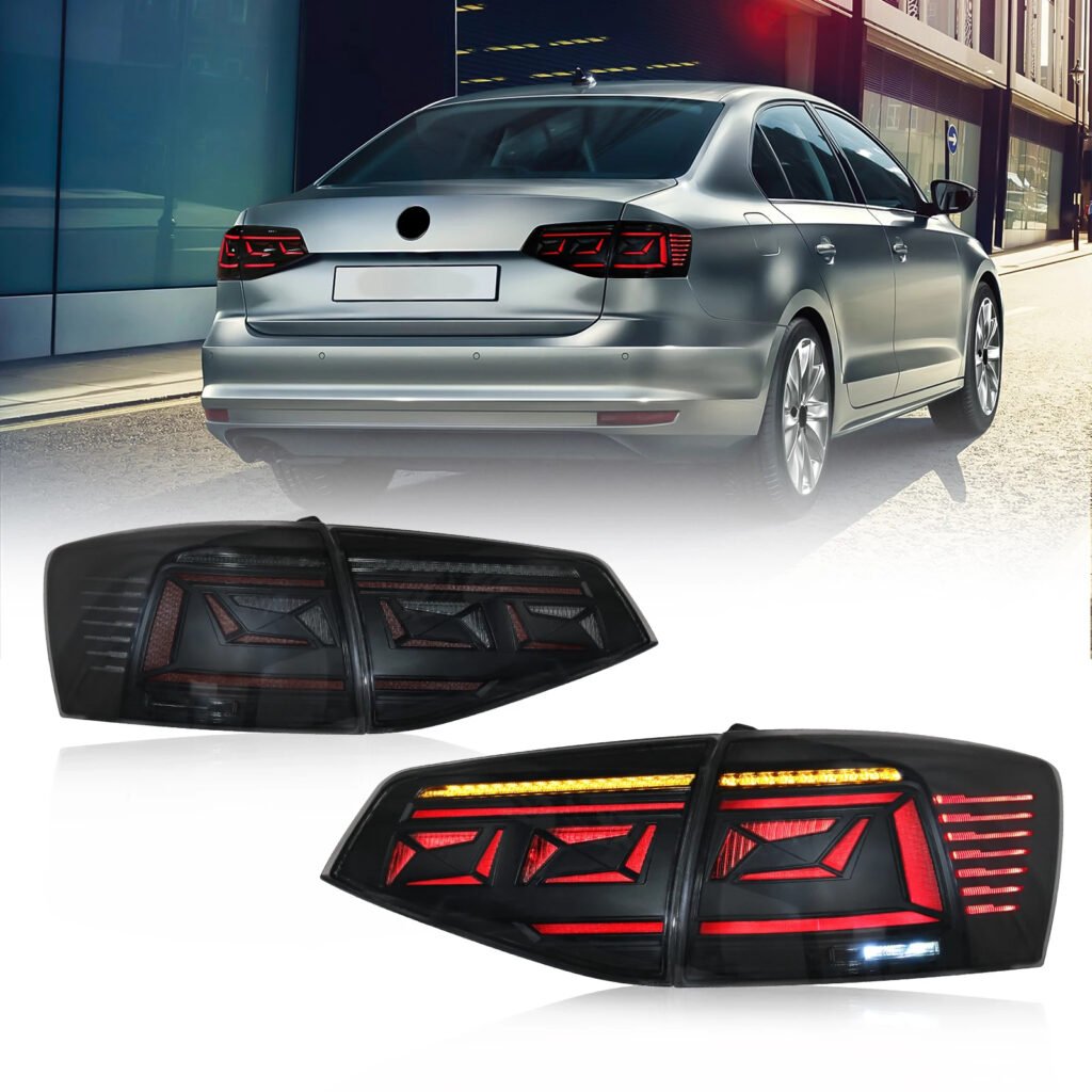 YLT Auto Fog Lights For 2015-2018 VW Jetta MK6 – Halogen, DOT/SAE, Clear Lens, Black Housing, LH&RH Pair