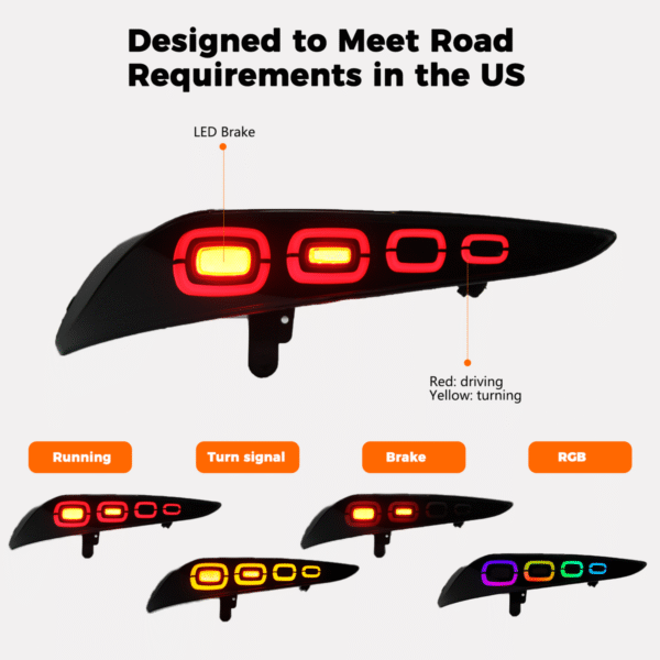 RGB LED Tail Lights for Toyota GR Supra A90 A91 Mk5 2019+ - Image 12