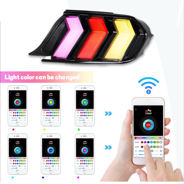 RGB Tail Lights for Ford Mustang GT350 GT500 2015-2023 - Image 9
