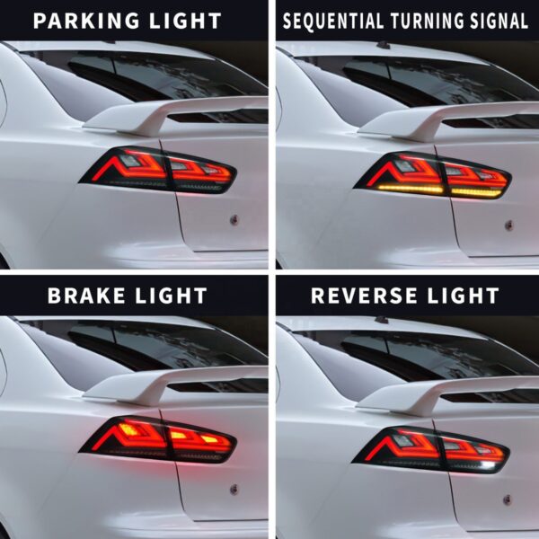 Tail Lights for Mitsubishi Lancer Ex Evo 2008-2018 - Image 10