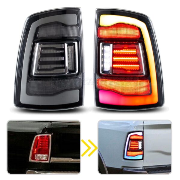 2009-2018 Tail Lights for Dodge Ram1500 Ram2500 - Image 6