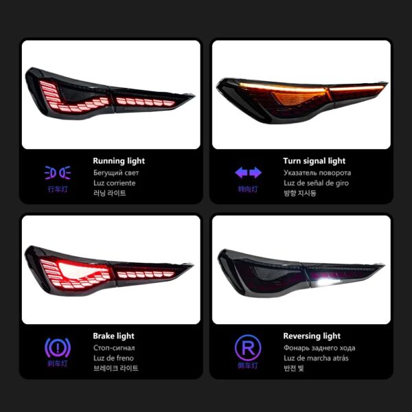 20-UP BMW 4 Series 2th Gen G22/G23/G26 Vland OLED Tail Lights With Dynamic Welcome Lighting - Image 10