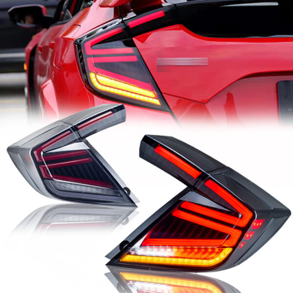 Spoiler light for Honda Civic Hatchback 2020 Rear Wing Lifting Tail Spoiler with LED Lamp - Image 6