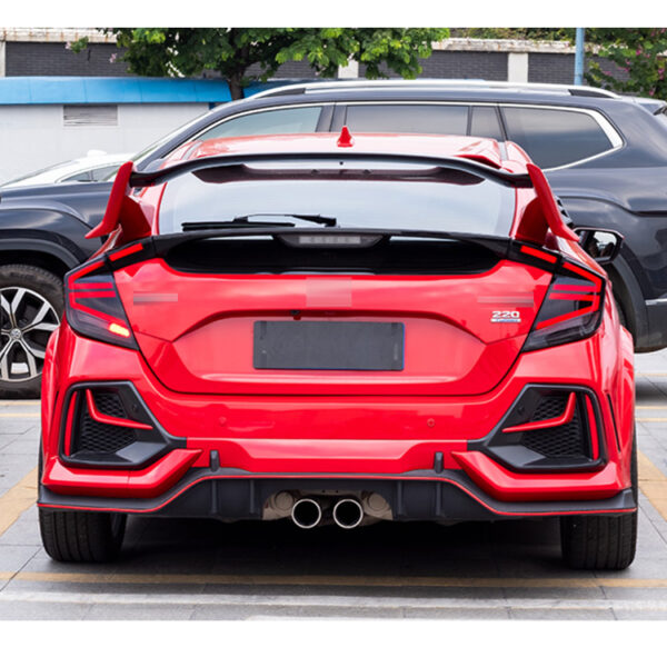 Spoiler light for Honda Civic Hatchback 2020 Rear Wing Lifting Tail Spoiler with LED Lamp - Image 8