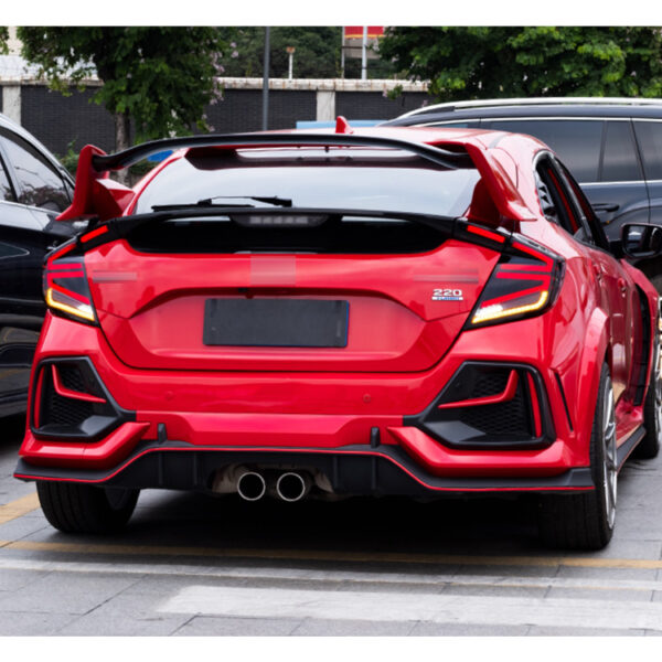 Spoiler light for Honda Civic Hatchback 2020 Rear Wing Lifting Tail Spoiler with LED Lamp - Image 9