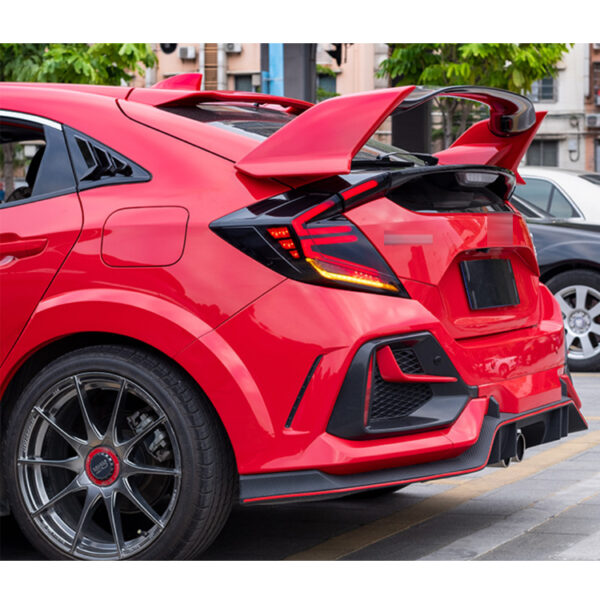 Spoiler light for Honda Civic Hatchback 2020 Rear Wing Lifting Tail Spoiler with LED Lamp - Image 10