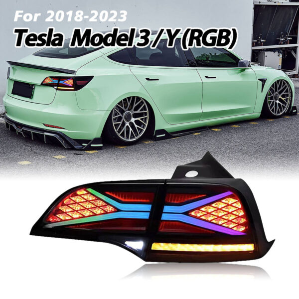 RGB Tail Light for Tesla Model 3 / Y 2018 - 2023 - Image 11