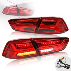 Tail Lights For Mitsubishi Lancer 2008 - 2020 Non-animation startup