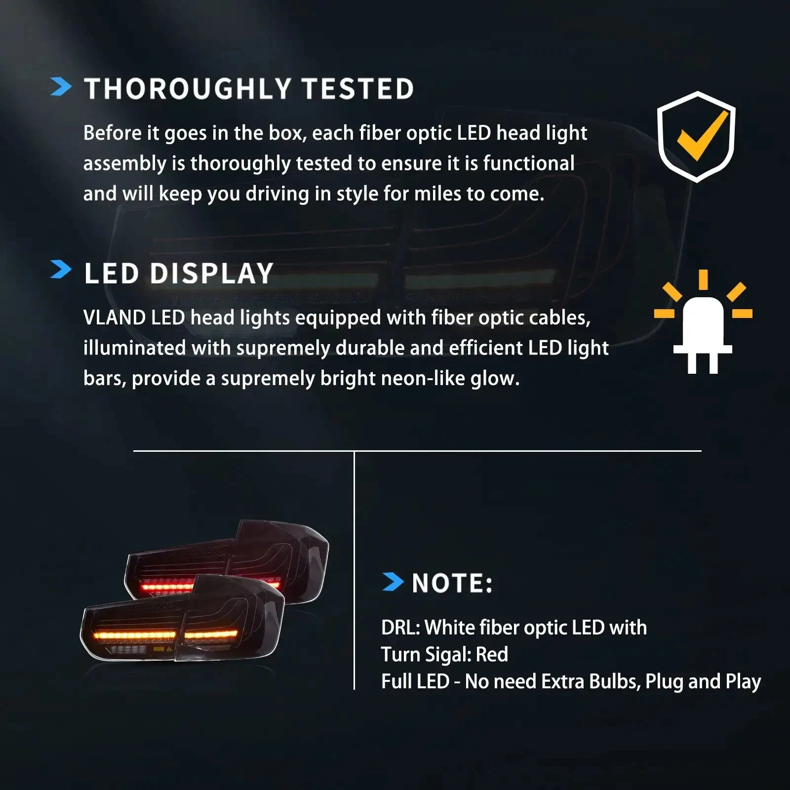 Laser Style Tail Lights For BMW 3-Series F30 F35 F80 2012 - 2018 Pair - Image 20